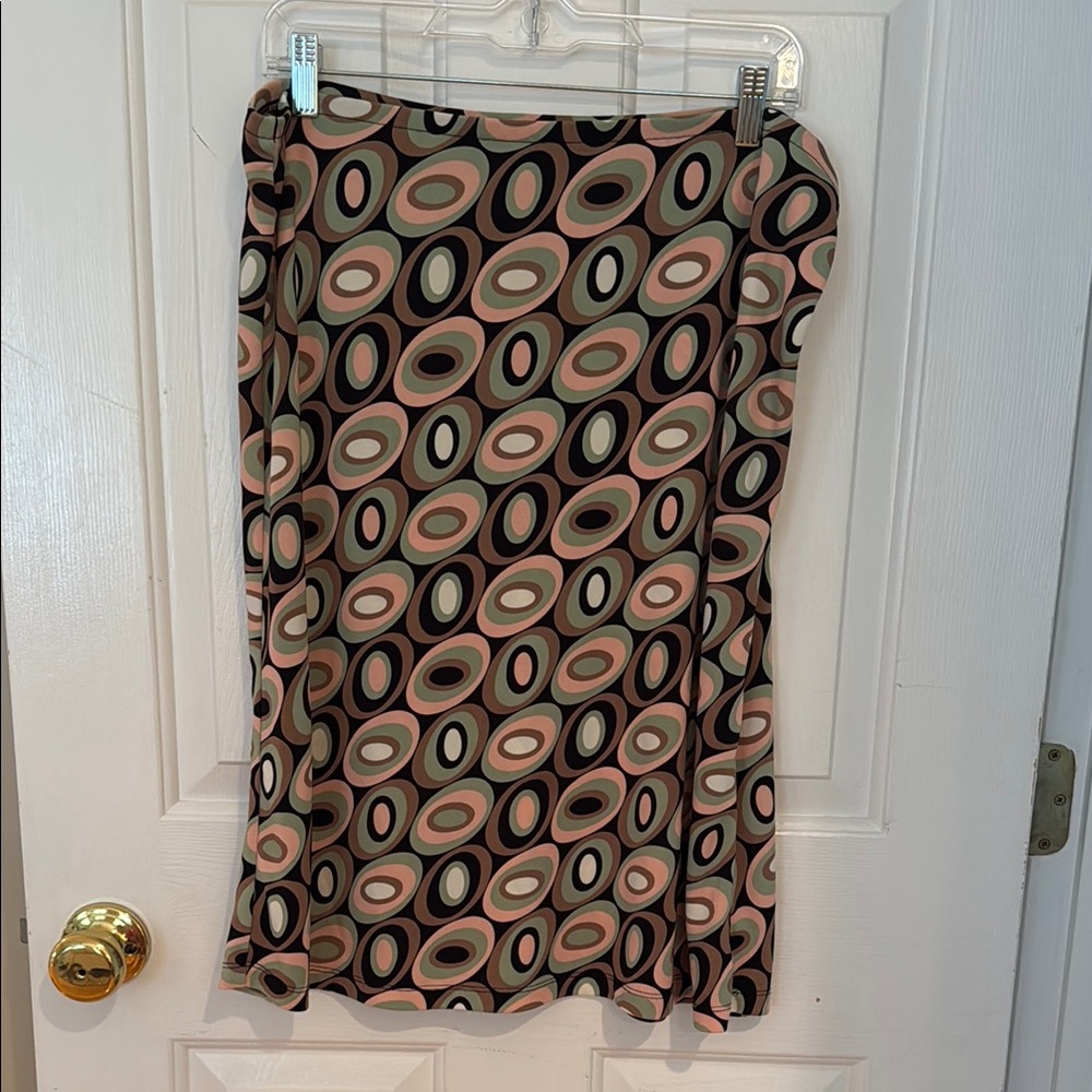 Geometric Patterned Skirt - Multicolor